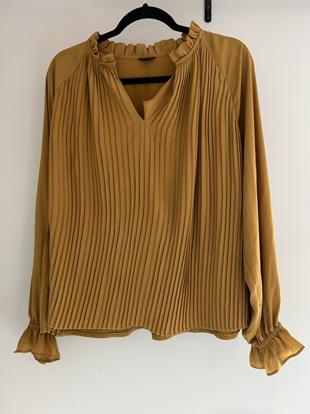 Ann Taylor Ruffle Collar Blouse